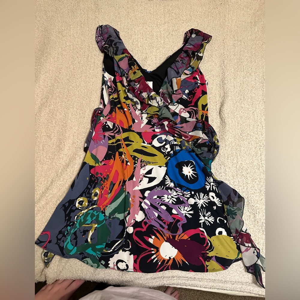 Suzi Chin Multicolor Floral Women's Top